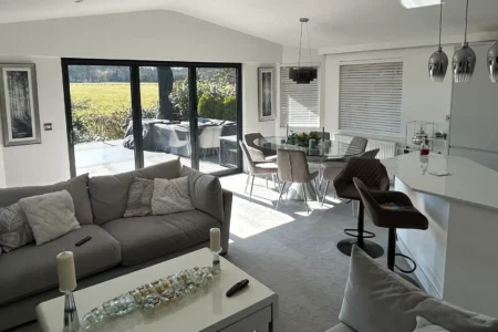 Holiday Park Home Modern White Interior