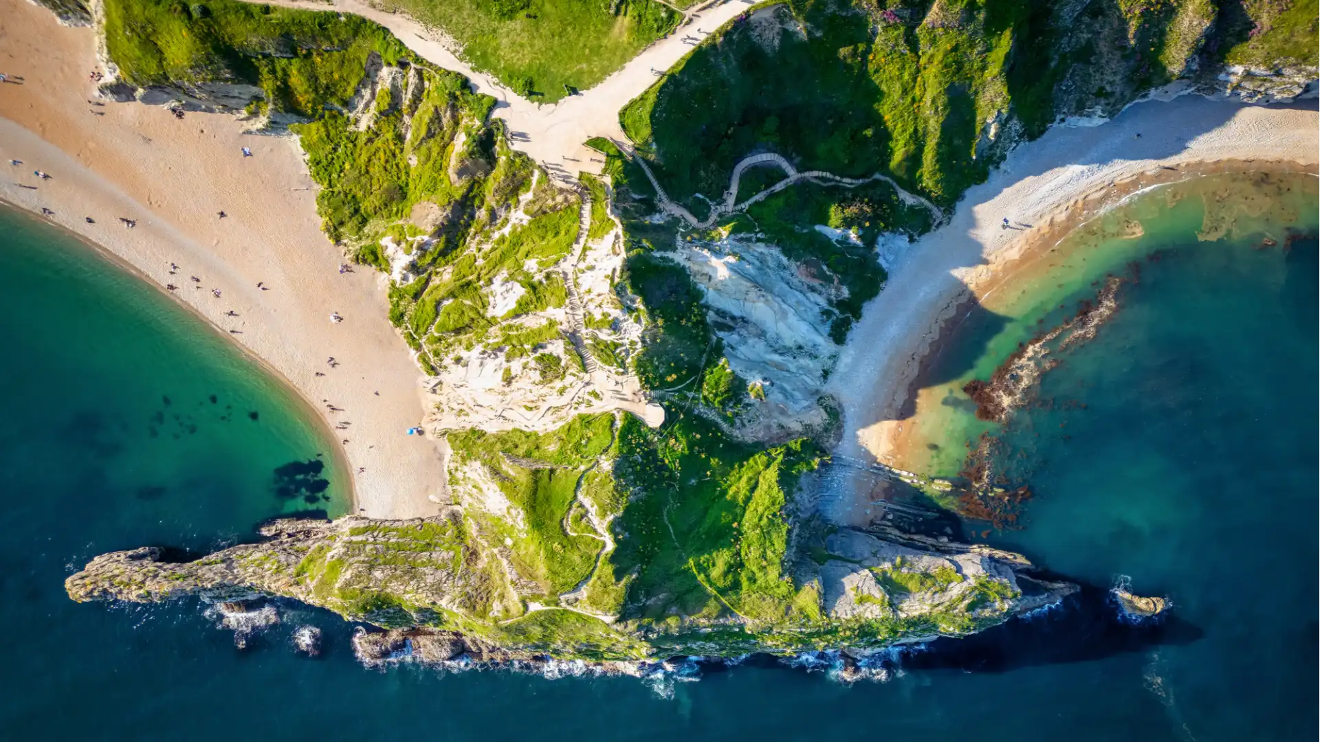 Durdle Door Beach and Man O'War Beach