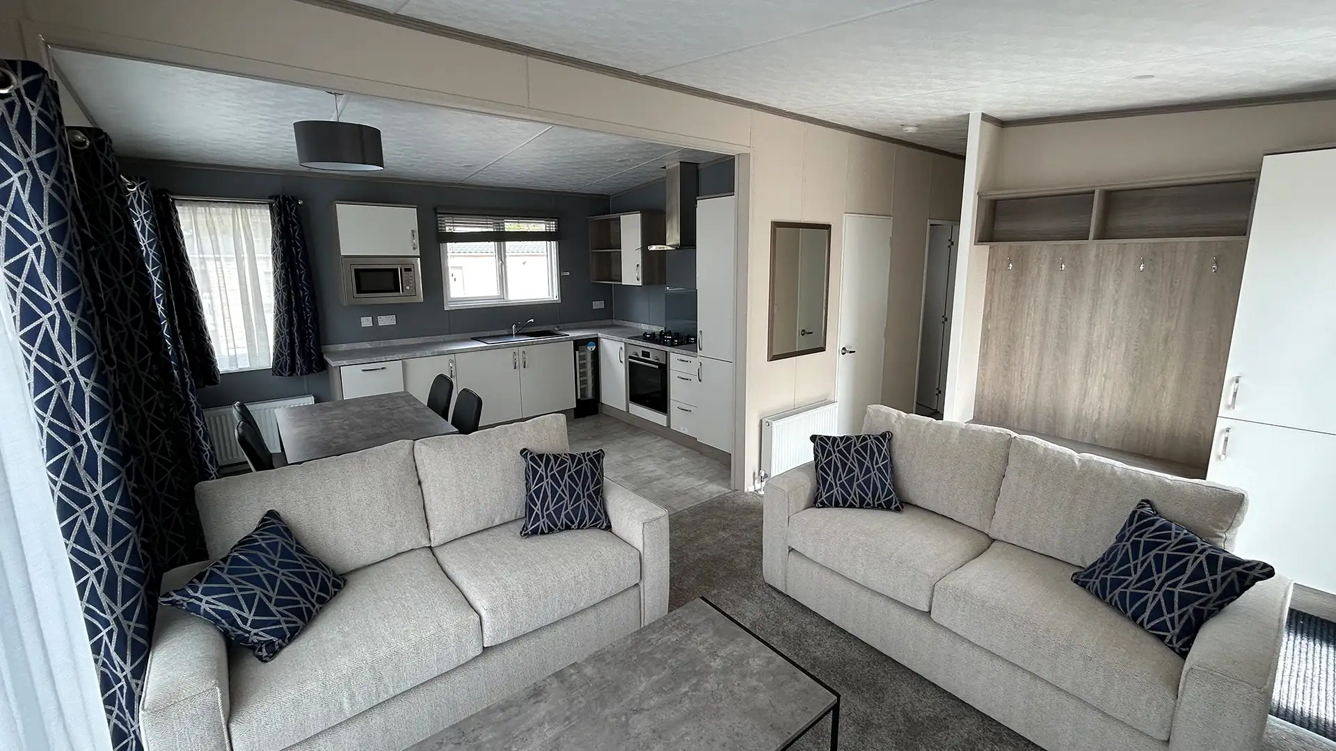 Navy and White Interior Holiday Home