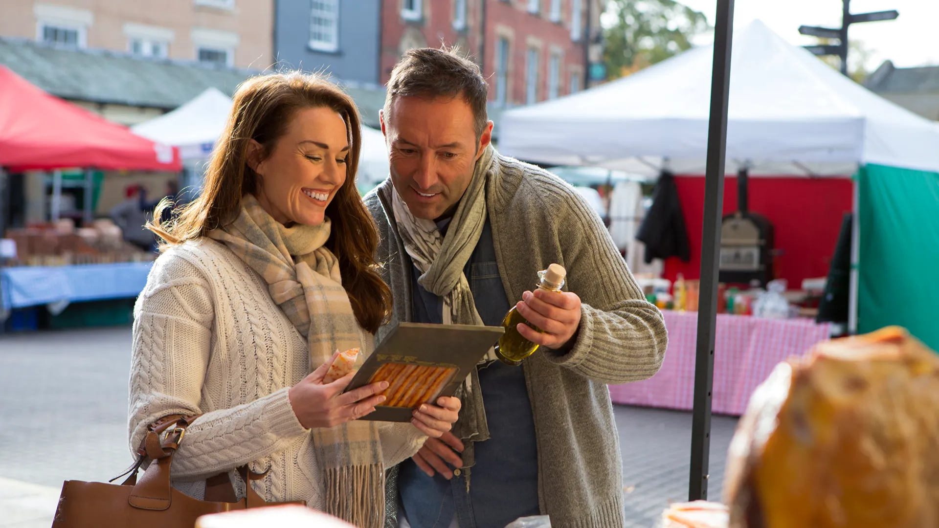 Couple at a Farmers Market